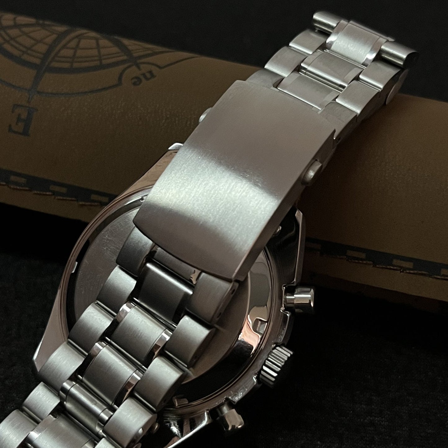 Custom Silver and Orange Speed Chrono SeikoMod