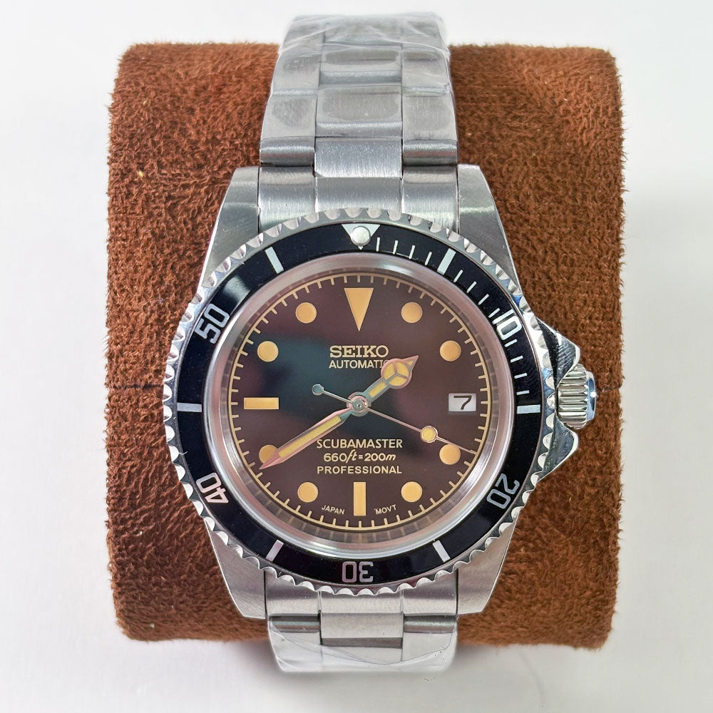 SeikoMod Submariner Vintage Black