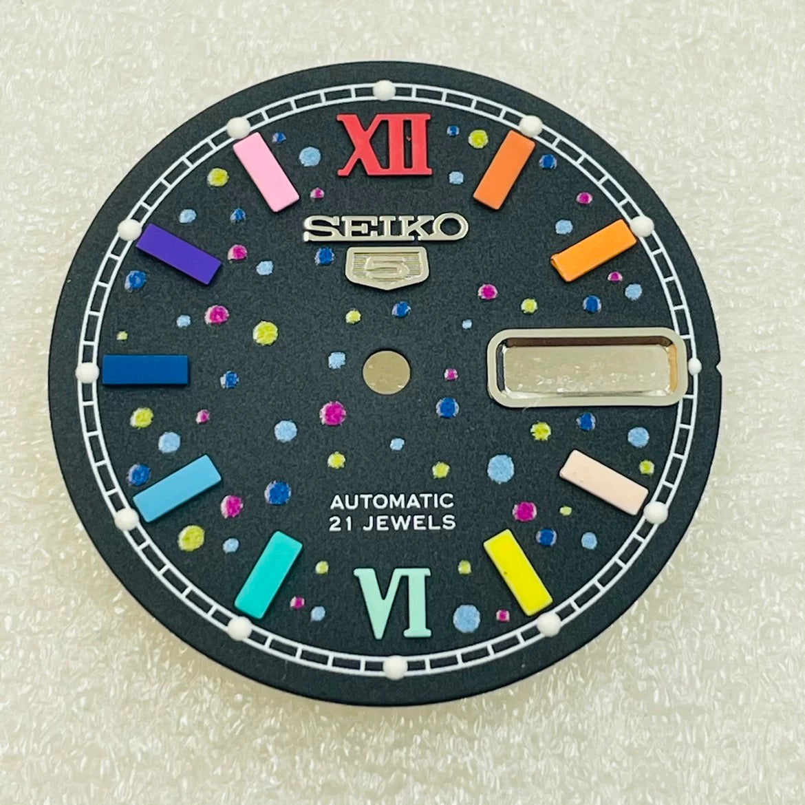 Custom SeikoDia Dual Calendar rainbow