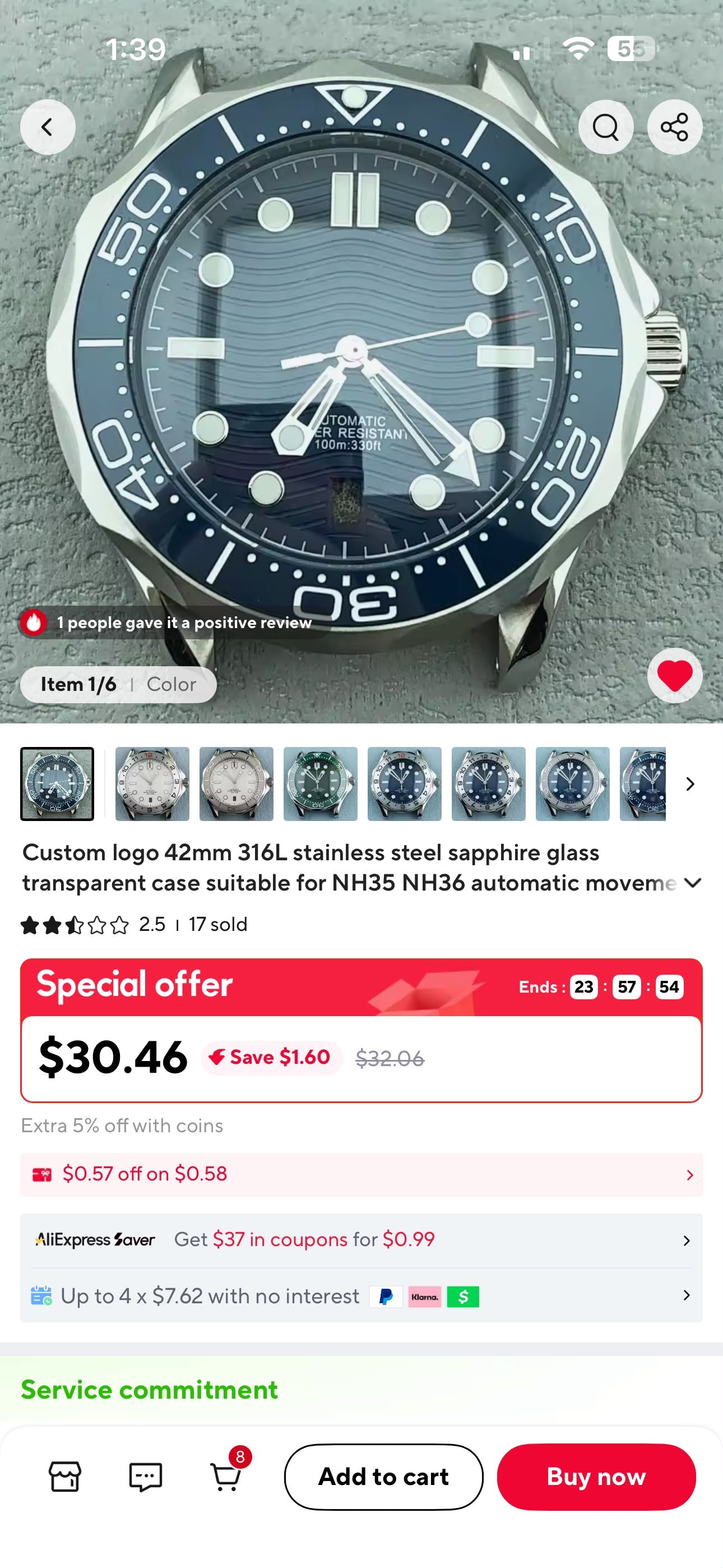 “JKP Seamaster Professional”Three custom complete watches