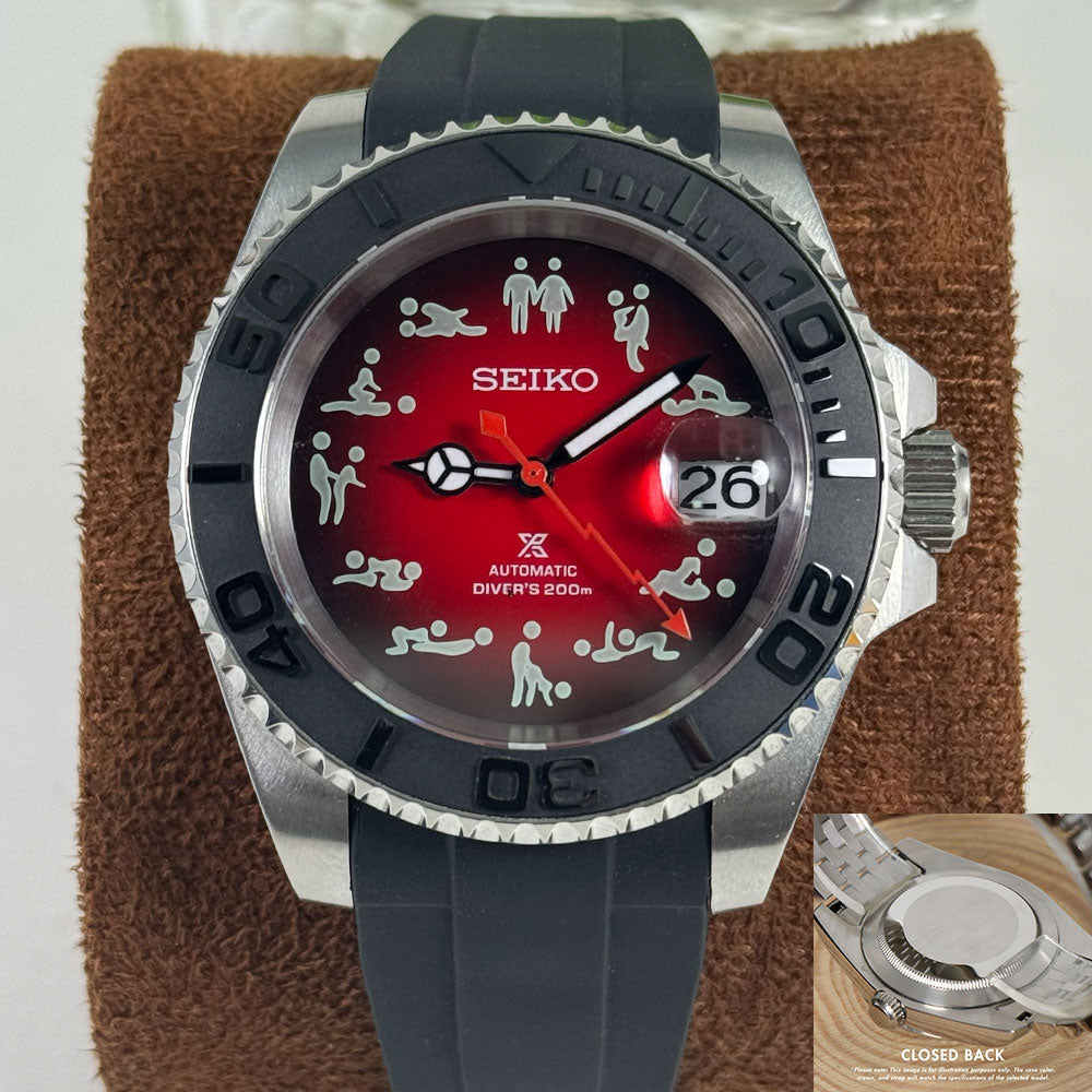 SeikoMod Submariner Funny position