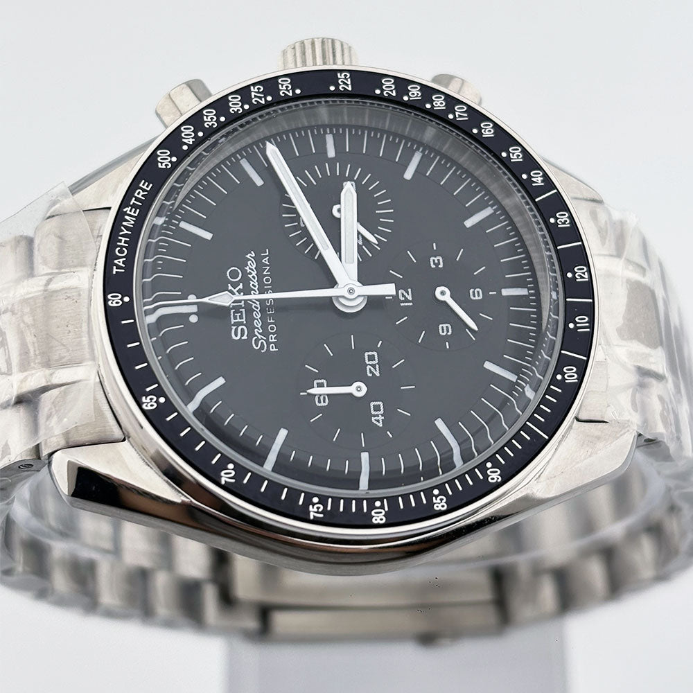 SeikoMod Speedmaster Moonwatch - Black