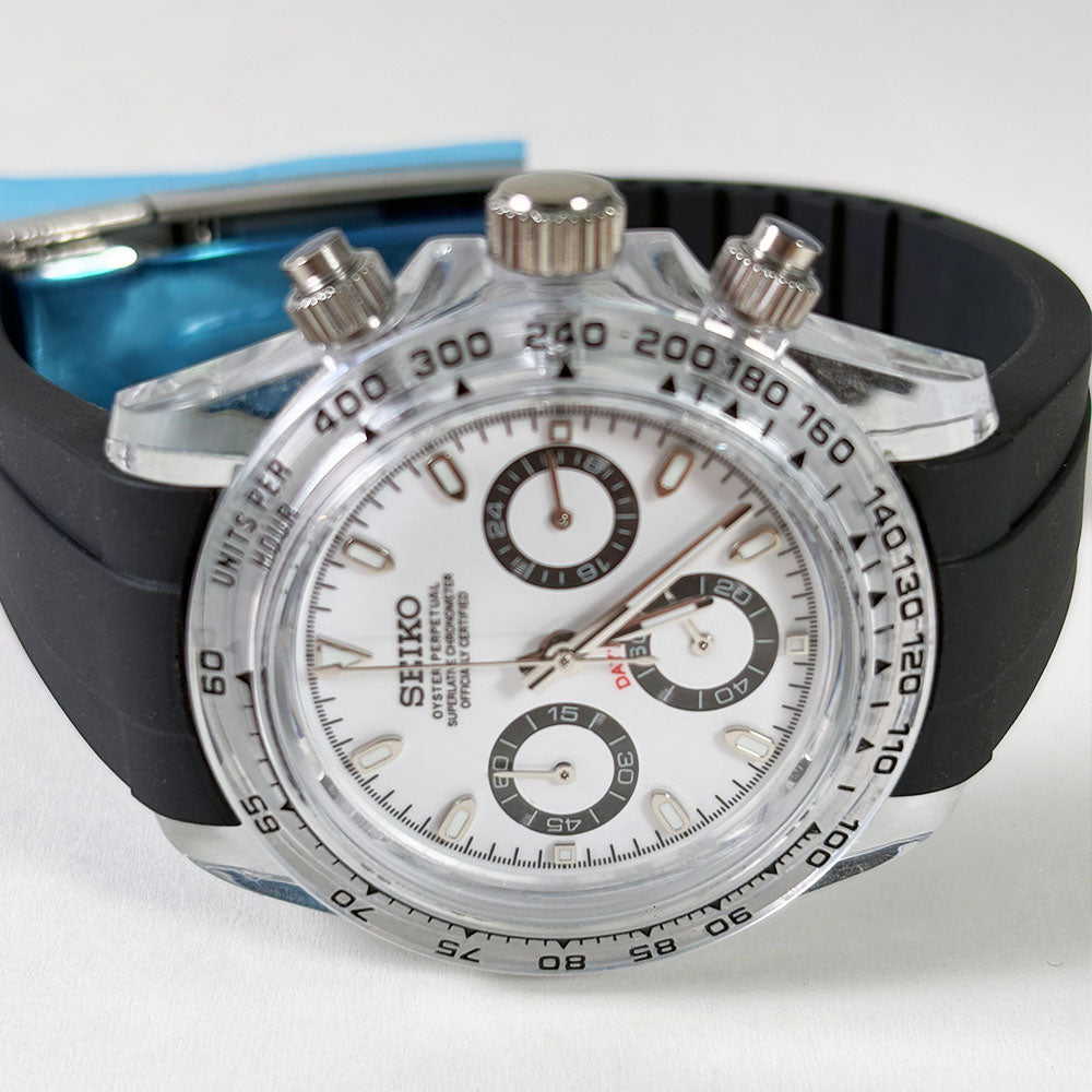 SeikoMod Daytona Panda Clear Case