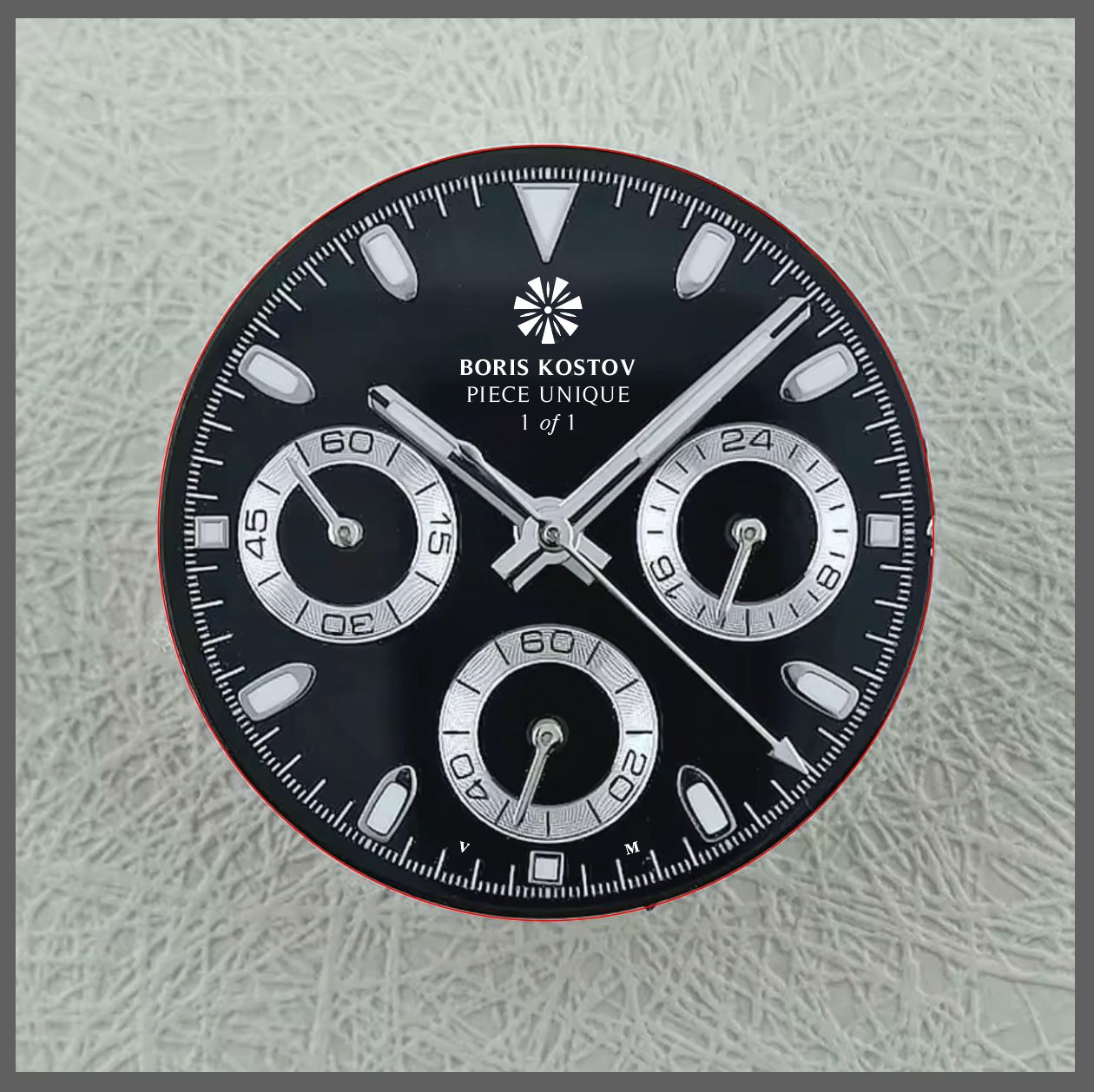 Custom dial and hands.