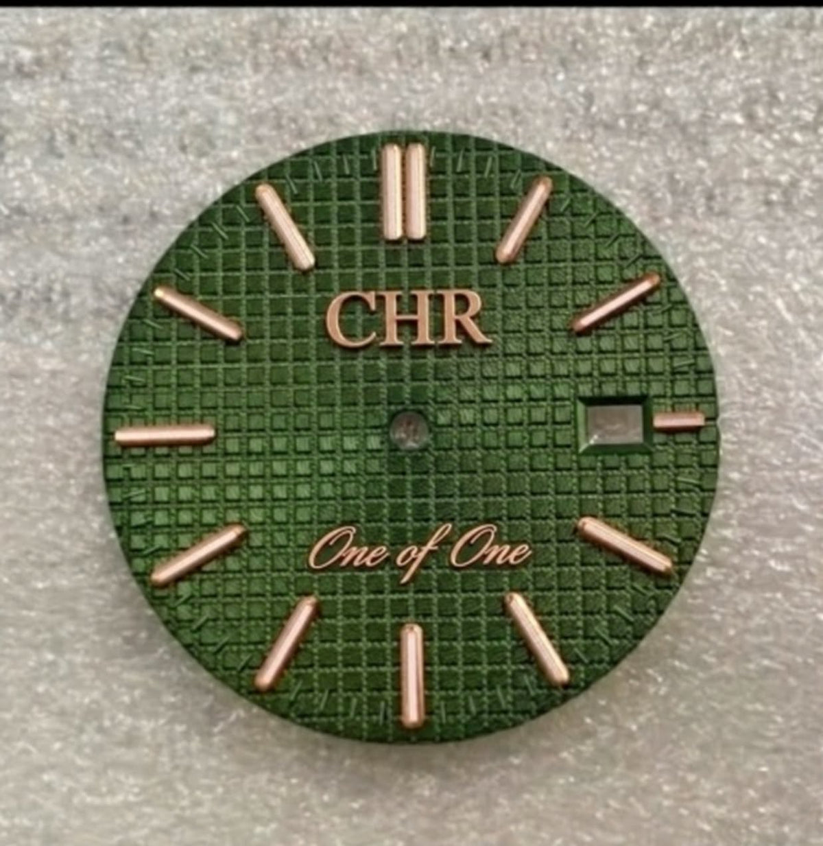 Metal patch dial