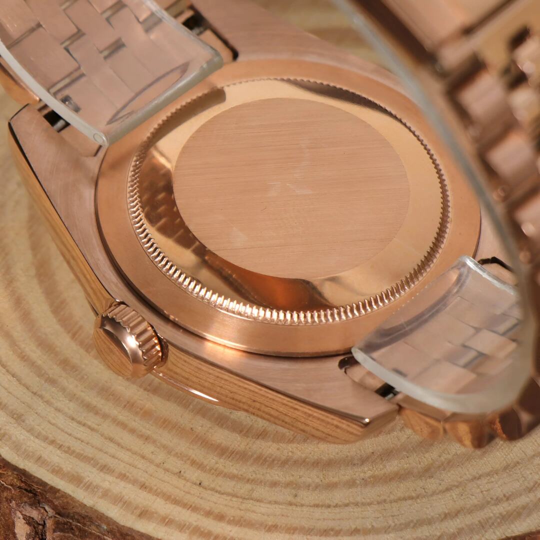 SeikoMod Datejust Rose Gold Crystal Champagne