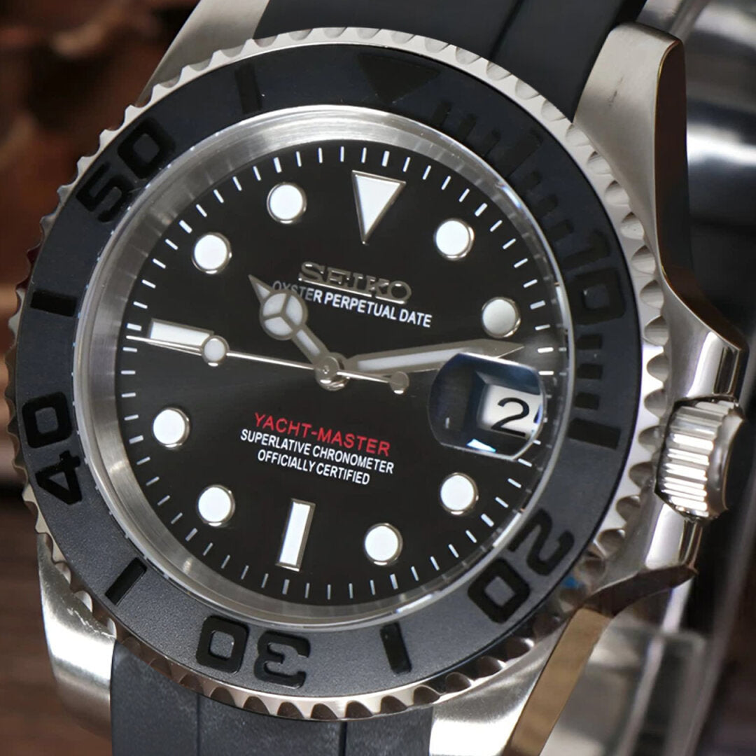 SeikoMod Submariner Sliver Black Ⅱ