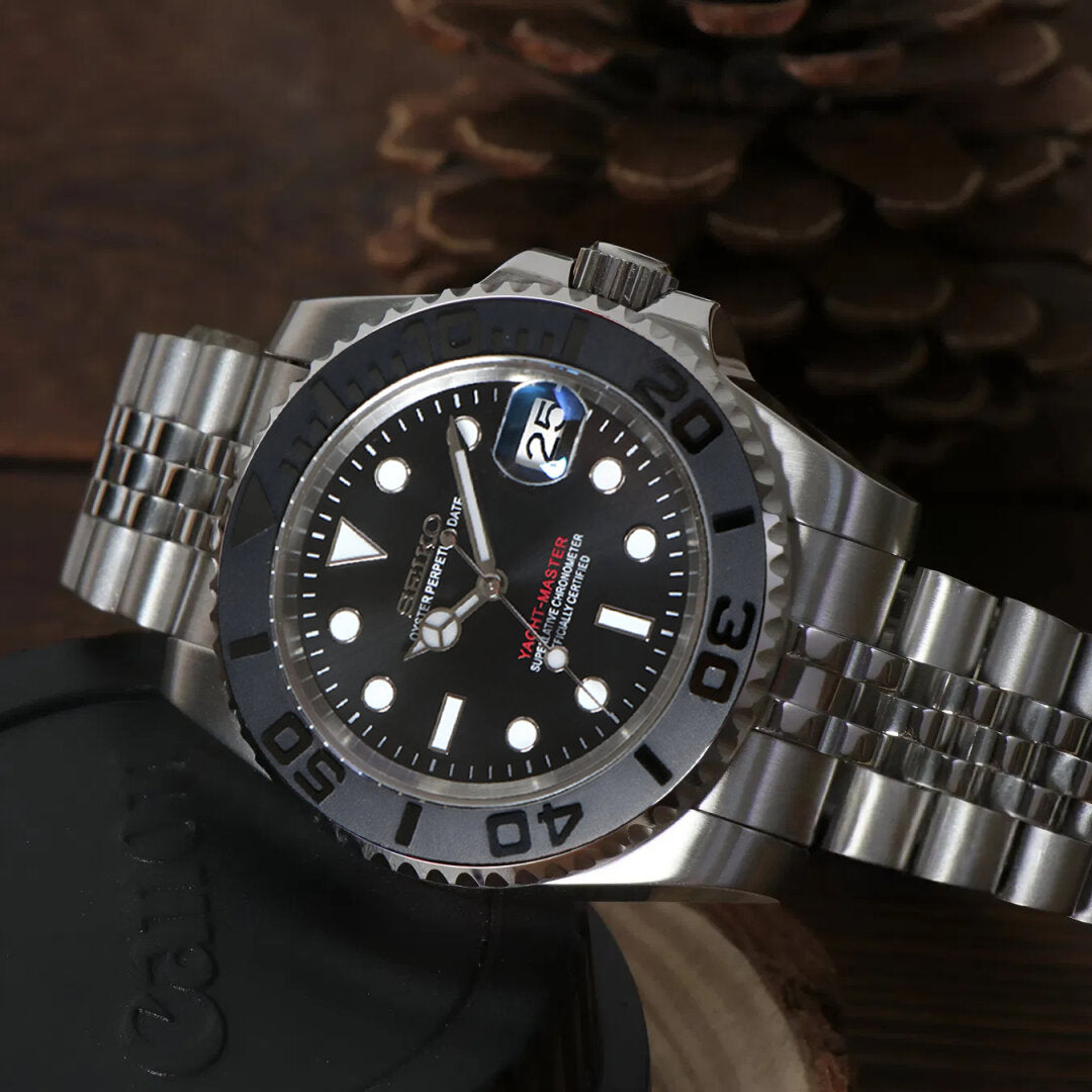 SeikoMod Submariner Sliver Black Ⅰ
