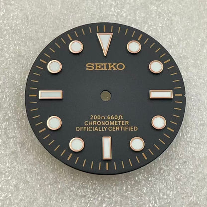 Custom SeikoDial submarine 200m:660ft