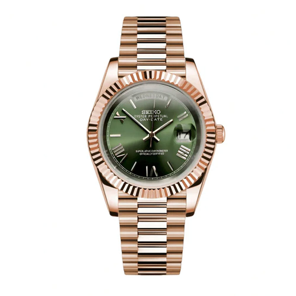 SeikoMod Day-Date Mint Green