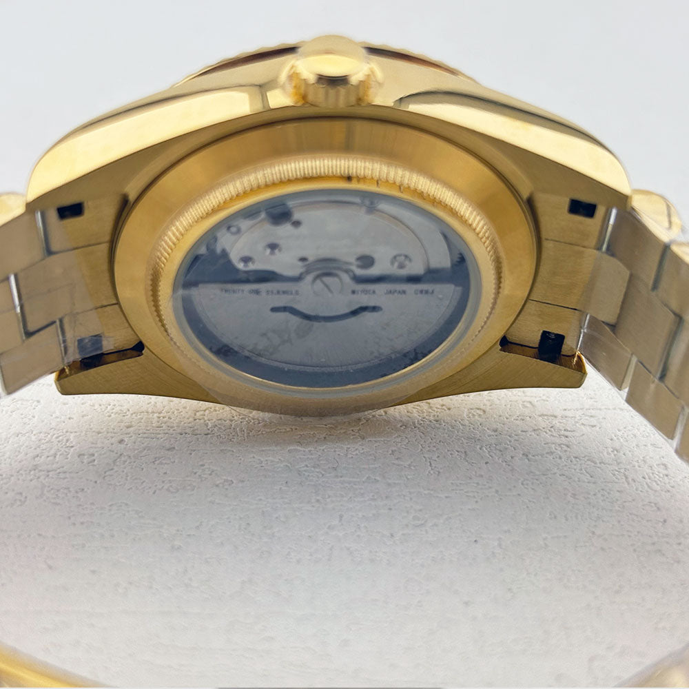 SeikoMod Datejust Sunburst Gold (Jubilee)