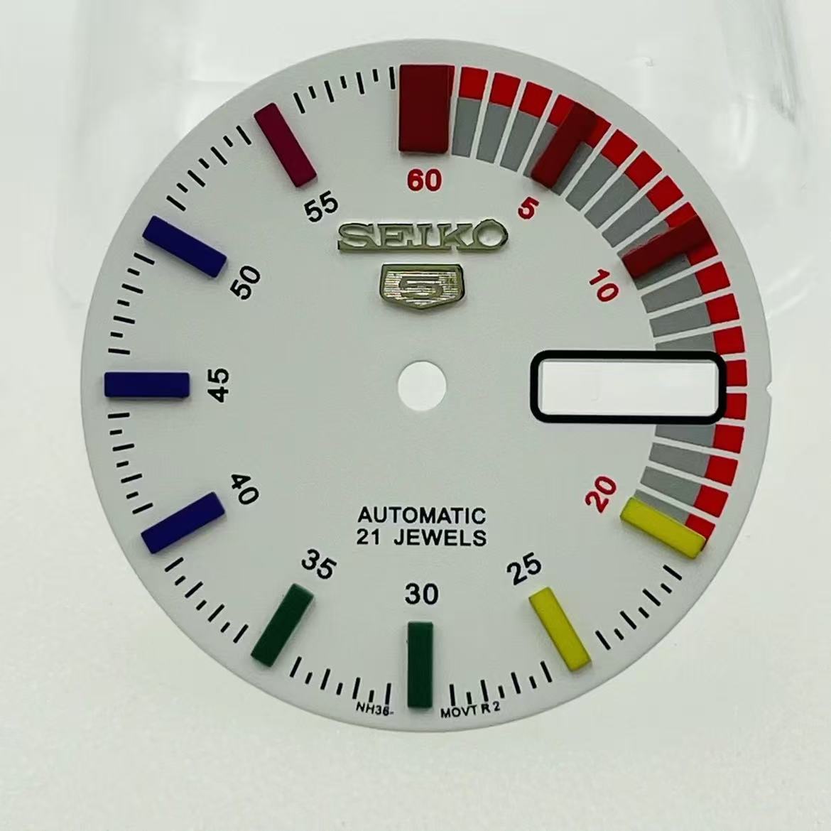 Custom SeikoDia Dual Calendar rainbow