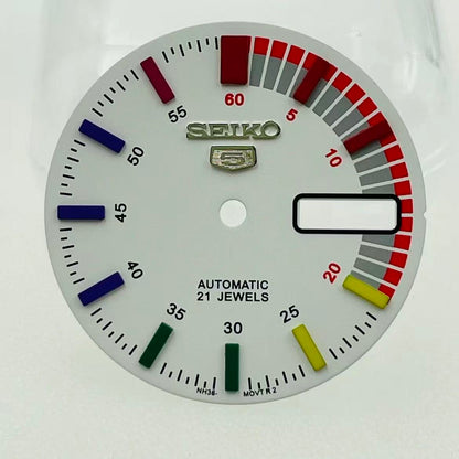 Custom SeikoDia Dual Calendar rainbow