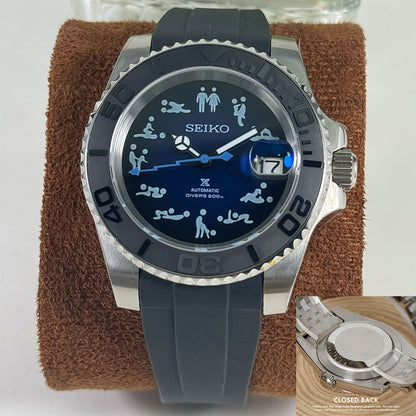 SeikoMod Submariner Funny position
