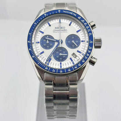 Custom Blue Speed Chrono SeikoMod