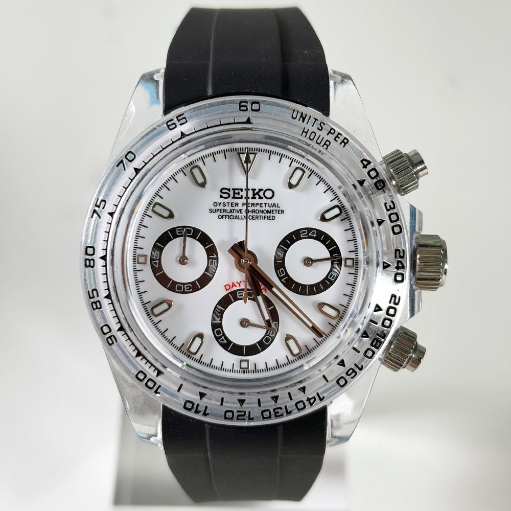 SeikoMod Daytona Panda Clear Case