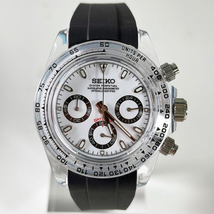 SeikoMod Daytona Panda Clear Case
