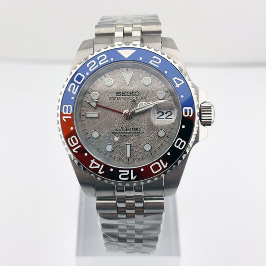 SeikoMod GMT Pepsi meteorite