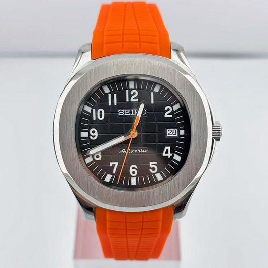 SeikoMod Aquanaut Black Orange