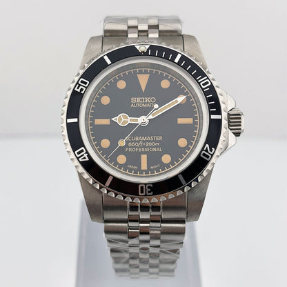 SeikoMod Submariner Vintage Black