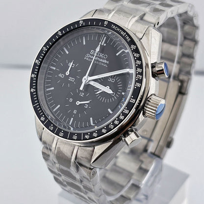 SeikoMod Speedmaster Moonwatch - Black