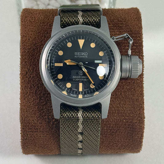 SeikoMod Submariner Vintage Black kettle