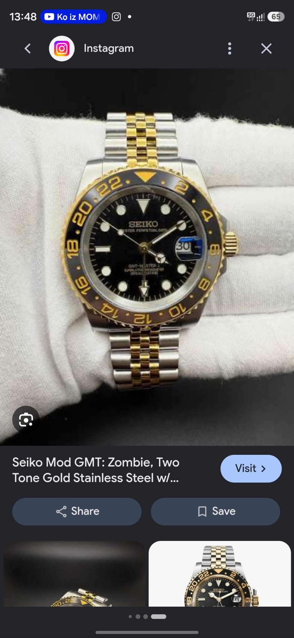 NH35 Single click watch case