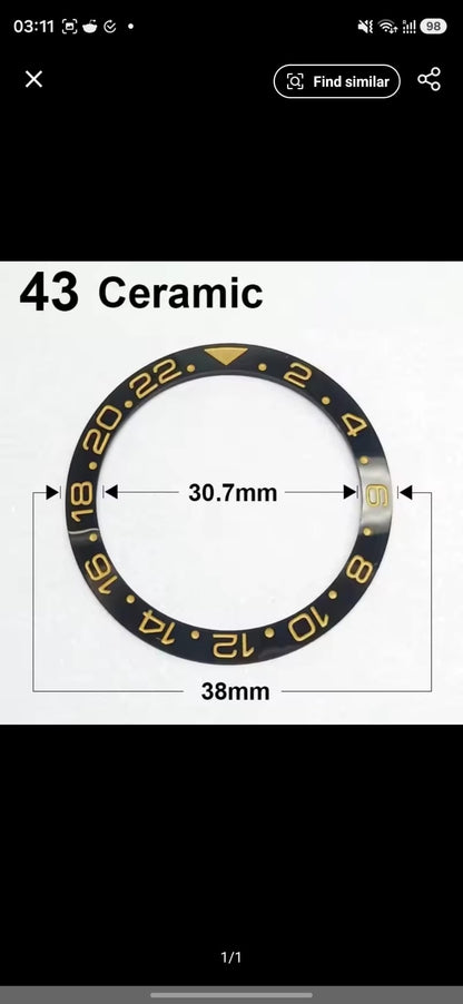 NH35 Single click watch case