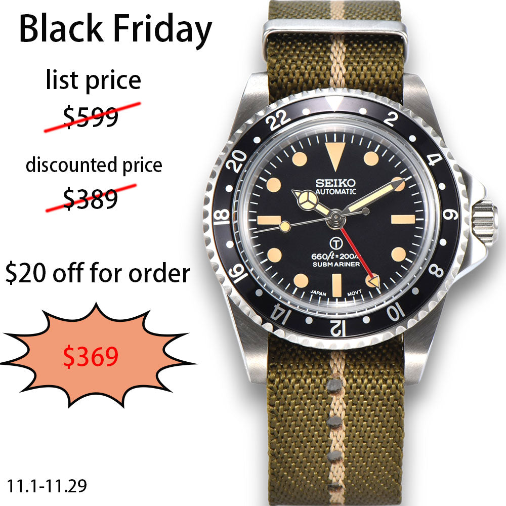 Custom SeikoMilsub Vintage GMT Mod