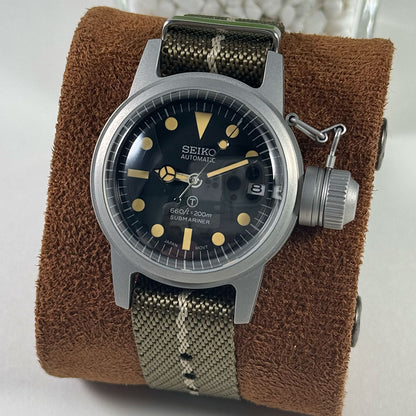SeikoMod Submariner Vintage Black kettle