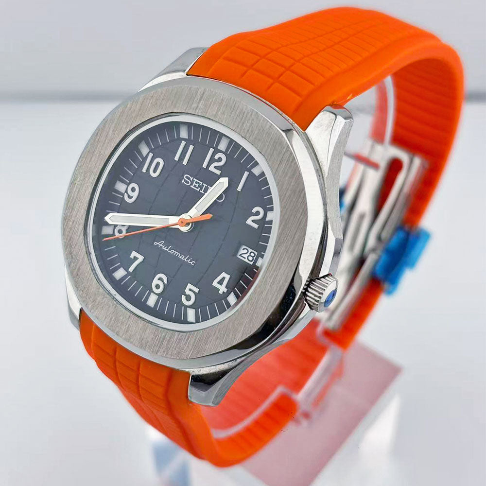 SeikoMod Aquanaut Black Orange