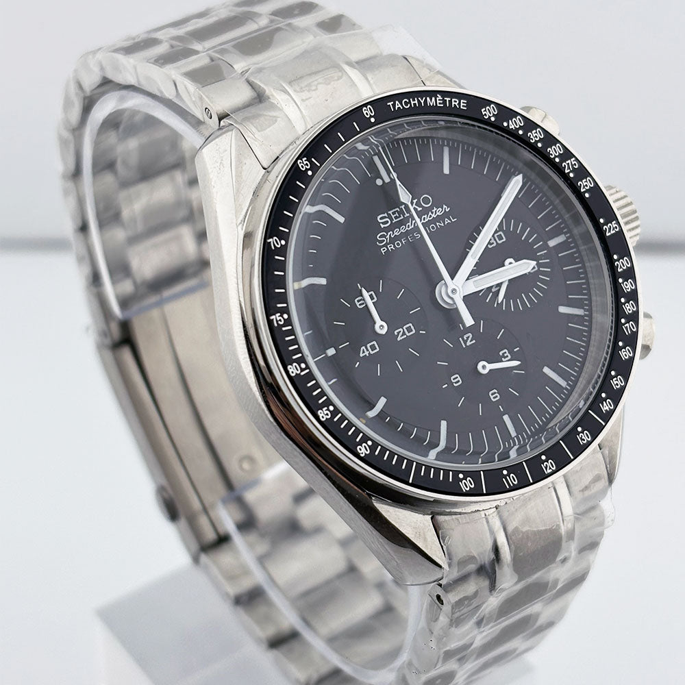 SeikoMod Speedmaster Moonwatch - Black
