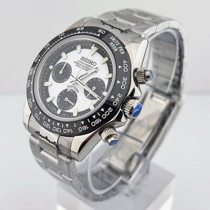 SeikoMod Daytona White Ceramic