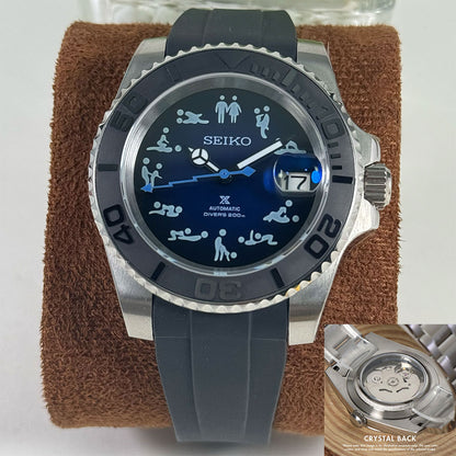 SeikoMod Submariner Funny position