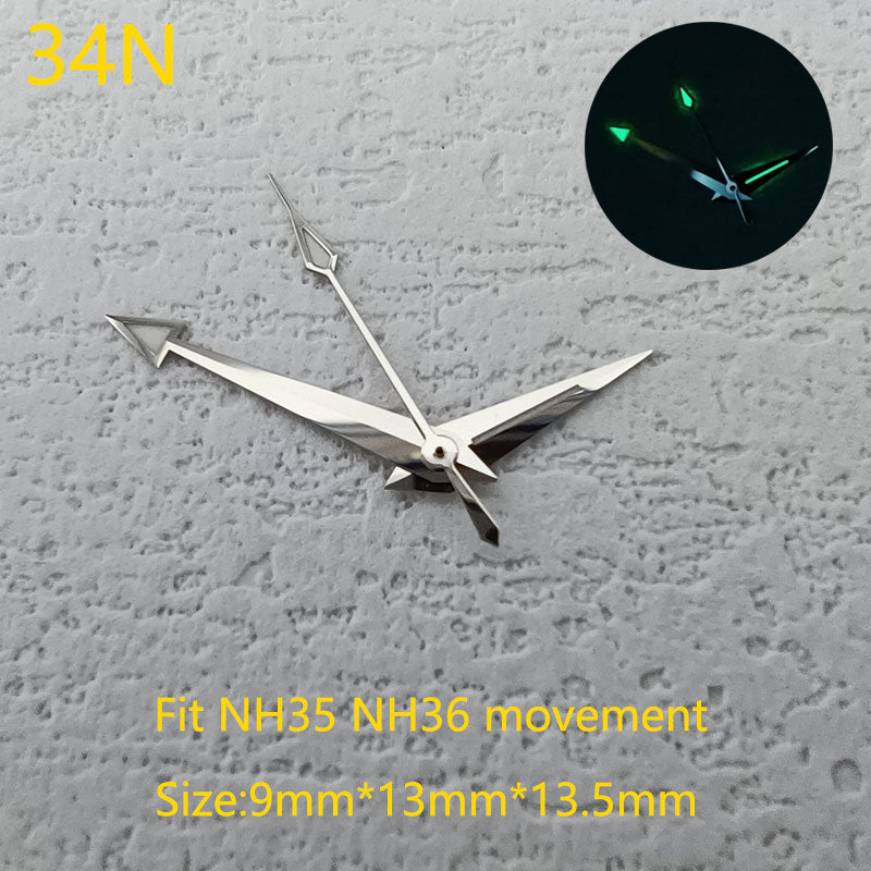 Custom watch hand triangle