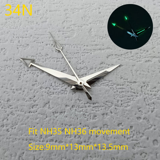 Custom watch hand triangle