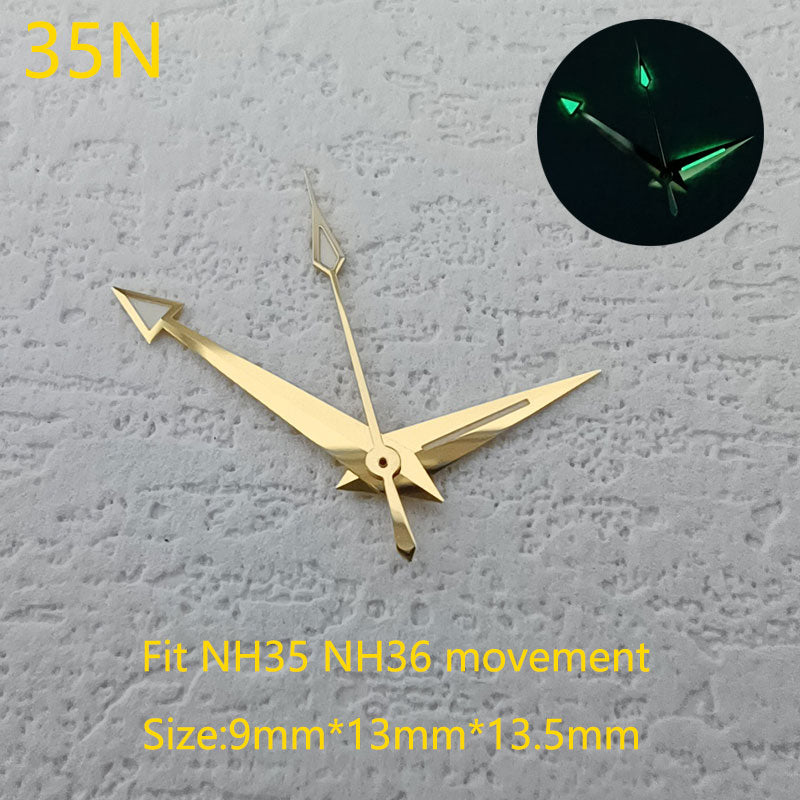 Custom watch hand triangle