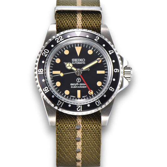 Custom SeikoMilsub Vintage GMT Mod