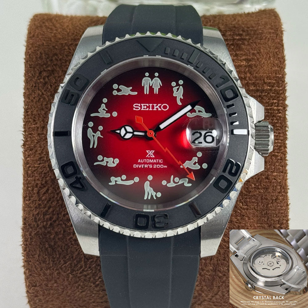 SeikoMod Submariner Funny position