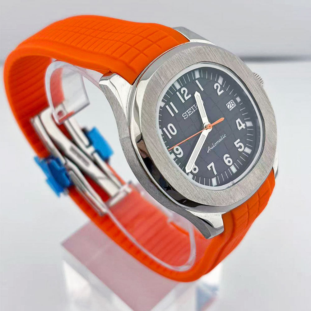 SeikoMod Aquanaut Black Orange