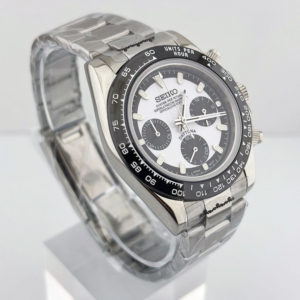 SeikoMod Daytona White Ceramic