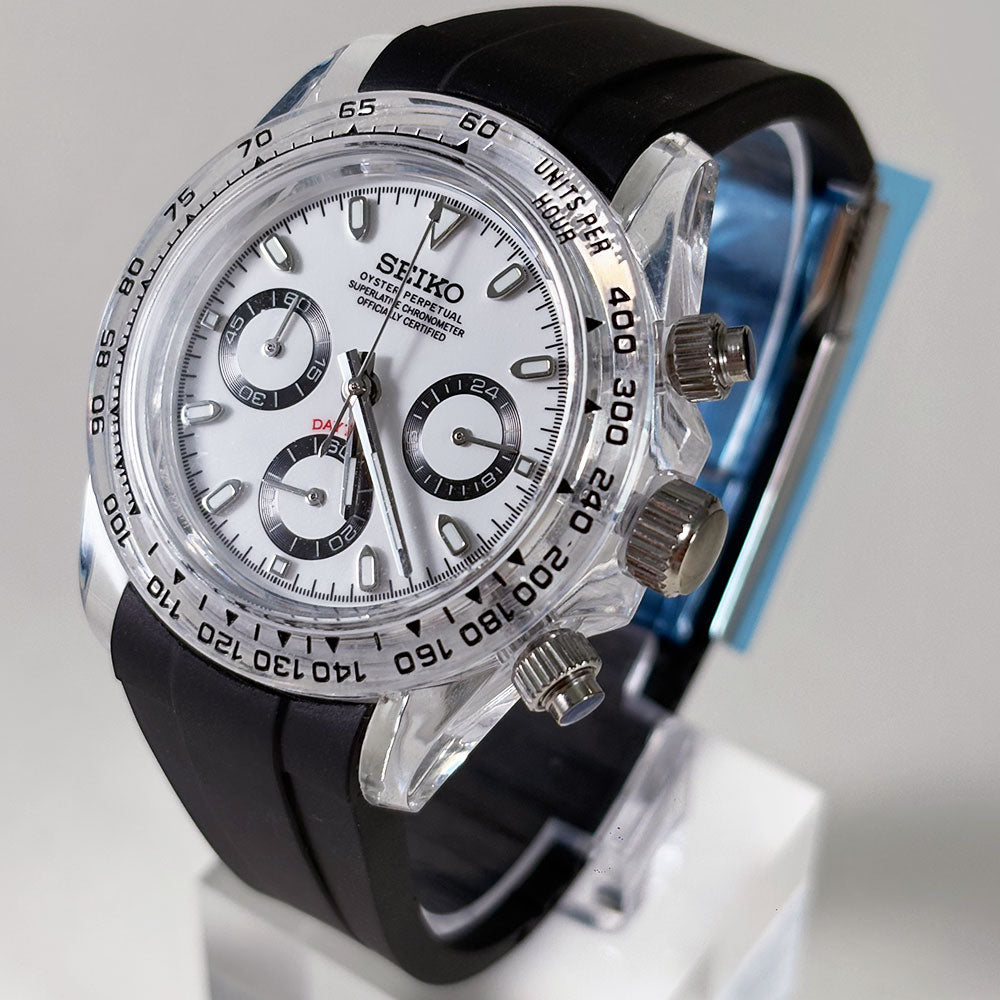 SeikoMod Daytona Panda Clear Case