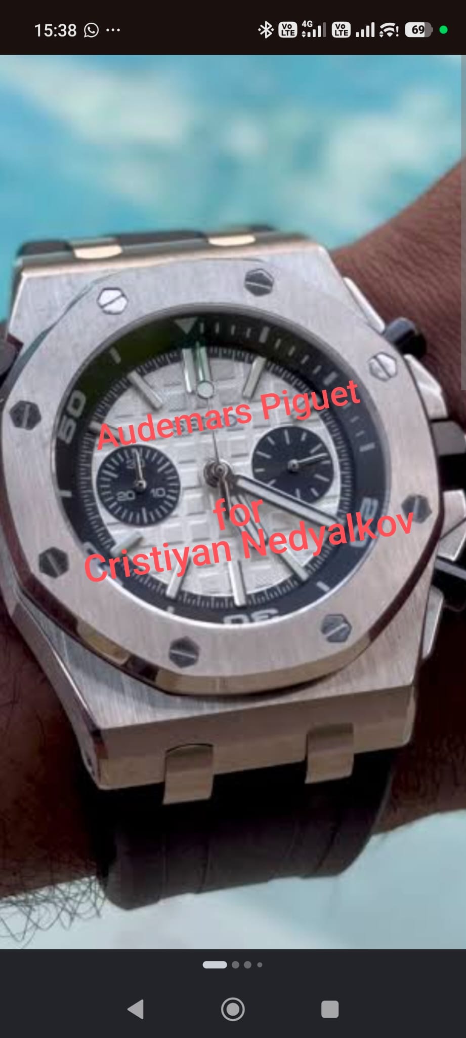 36mm nh35r watch, vk64 custom watch