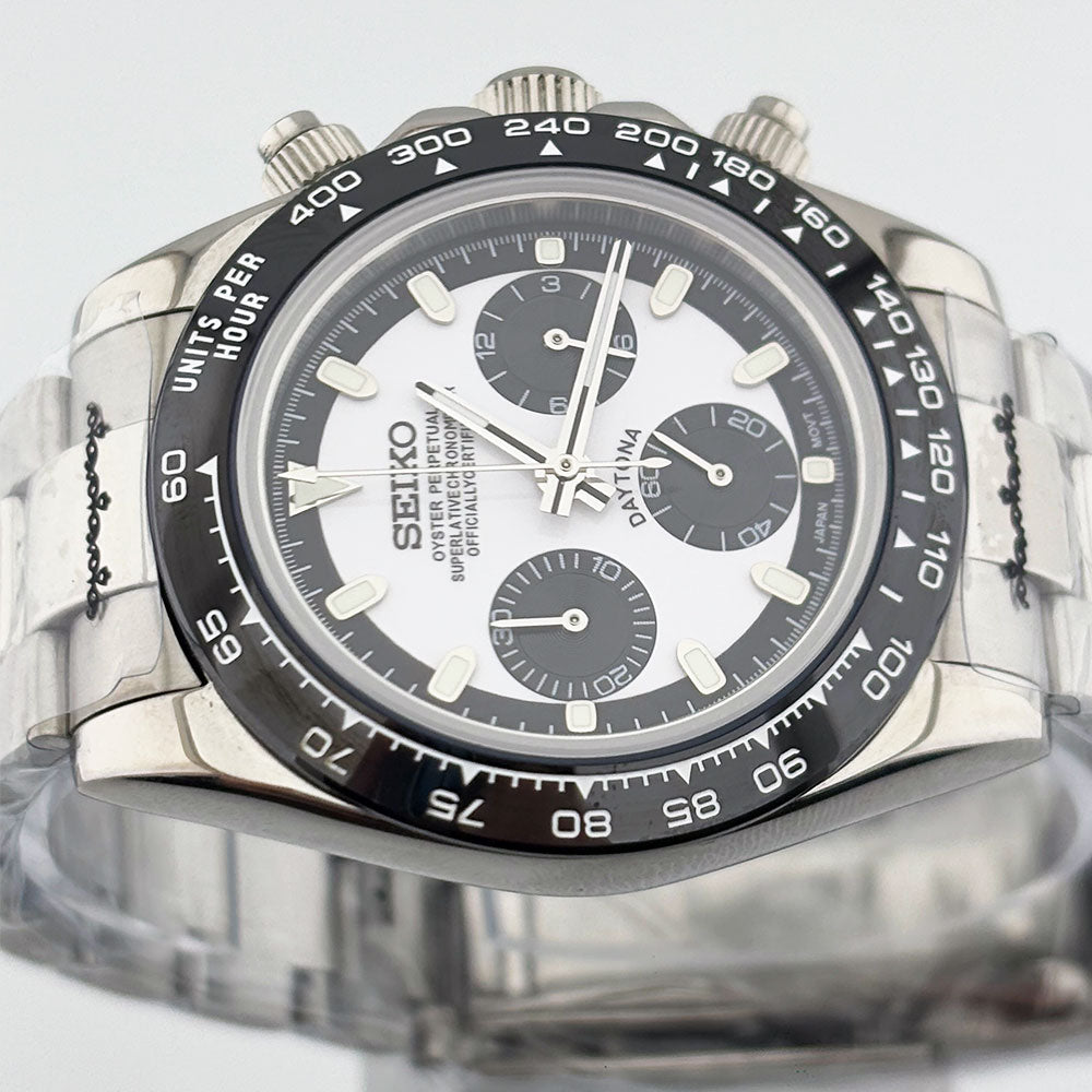 SeikoMod Daytona White Ceramic