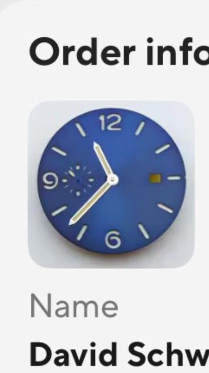 Customized dial