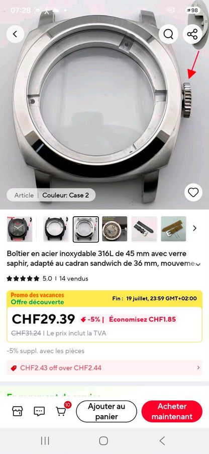 Custom watch