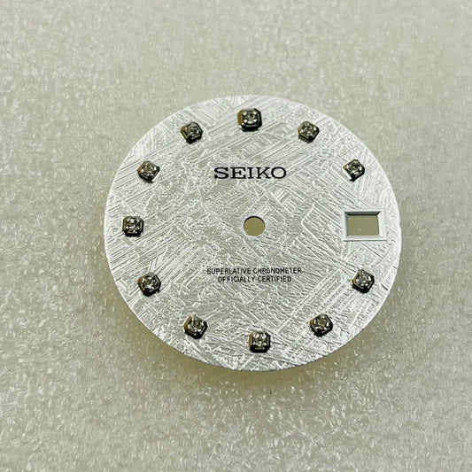 Custom SeikoDial Meteorite patterned diamond