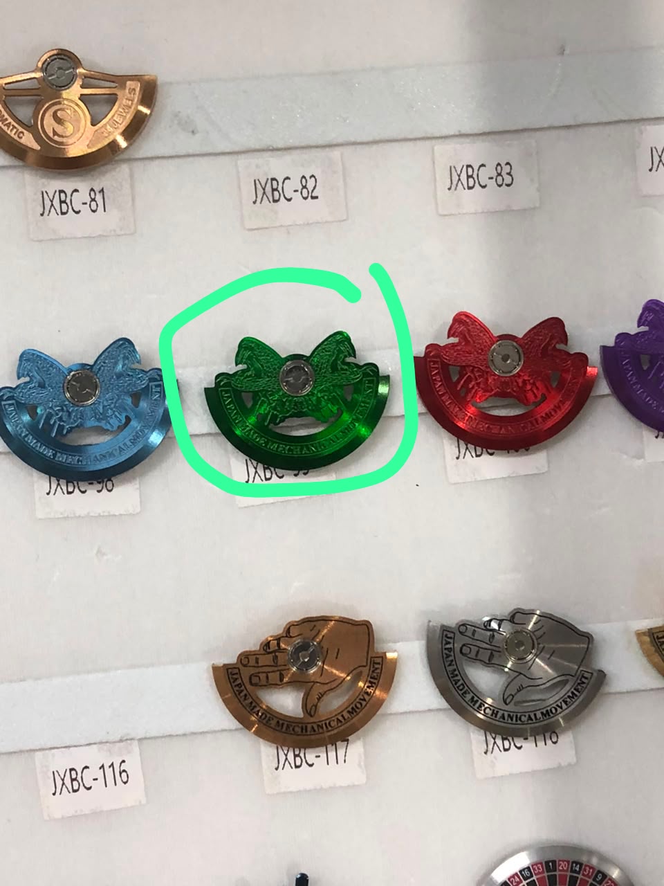 Watch with rotor, not assembled