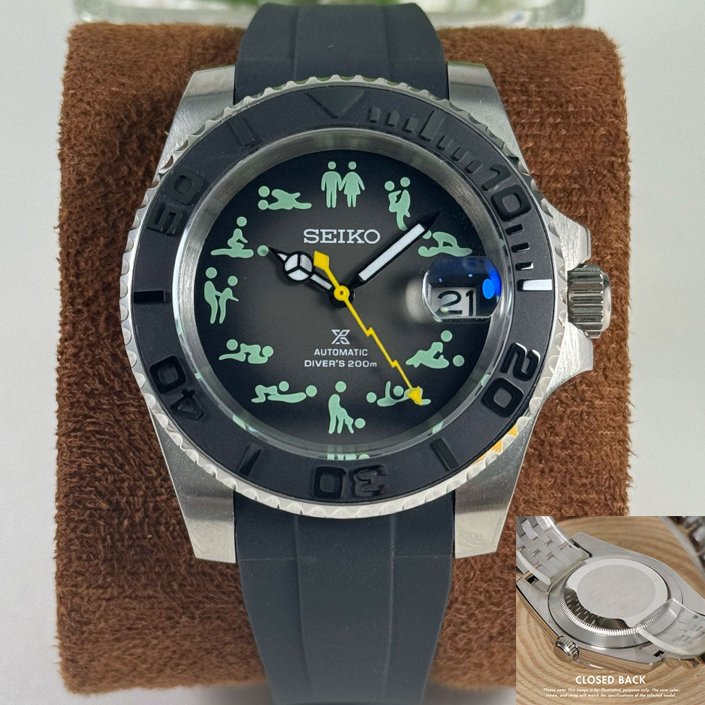 SeikoMod Submariner Funny position