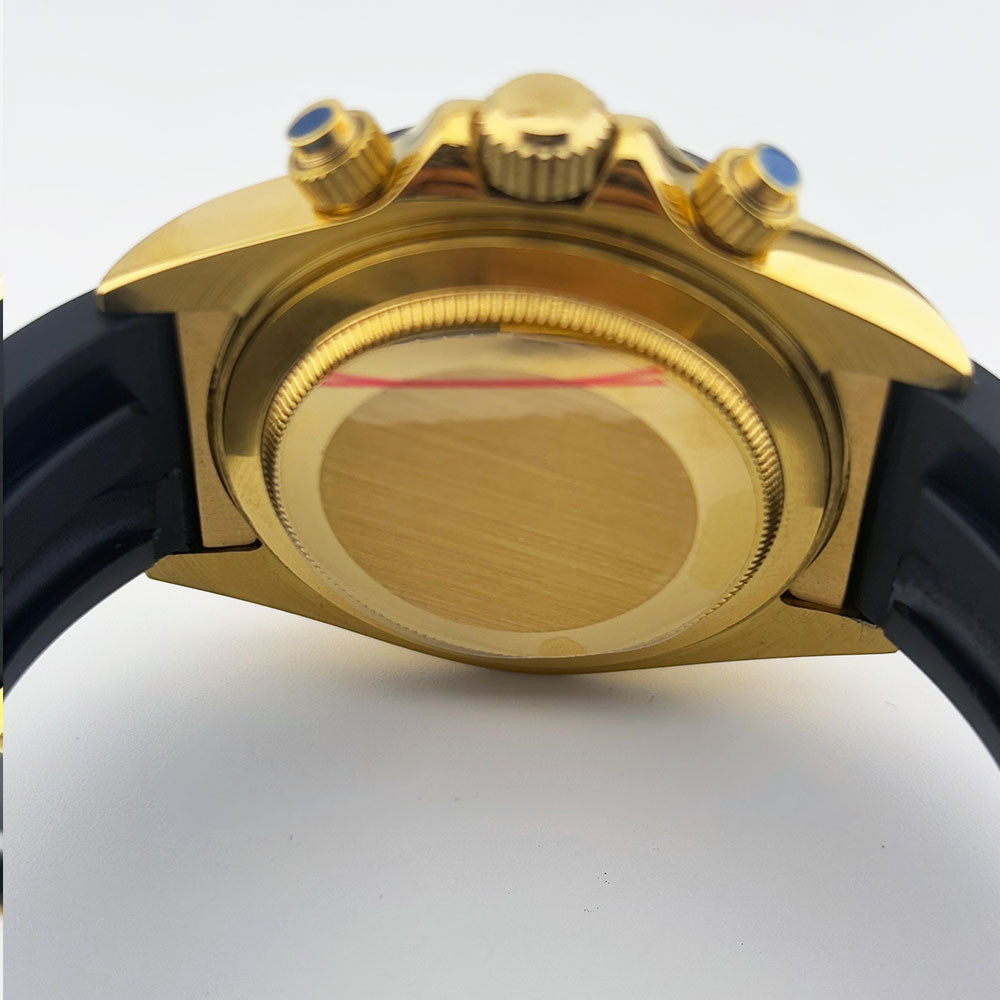 SeikoMod Daytona Gold meteorite